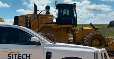 Kelso: Caterpillar 825 with Trimble Compaction Control 