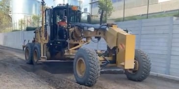 DRG Masters Warehouse Pad Setup with Trimble Earthworks UTS